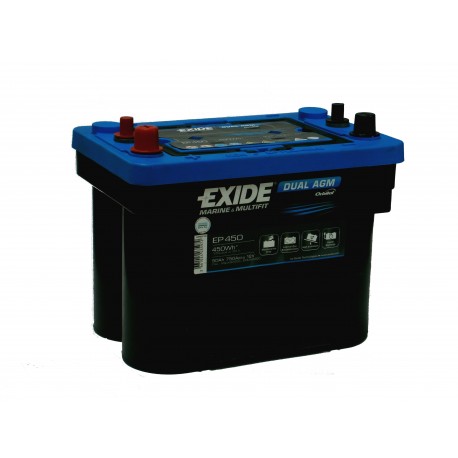 Akumulator EXIDE DUAL MARINE AGM 50Ah 750A Cyilindryczny EP450