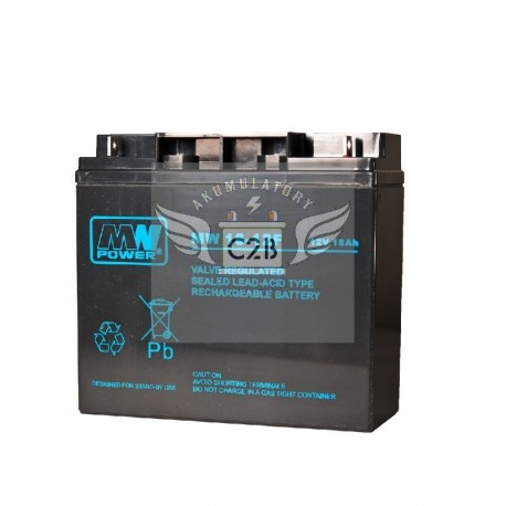 Akumulator przemysłowy MW 12V 18Ah AGM