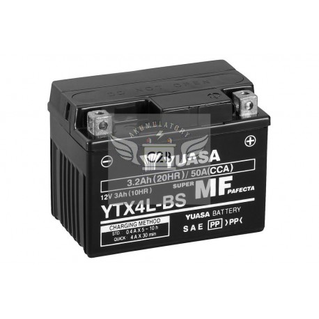 Akumulator motocklowy YUASA YTX4L-BS