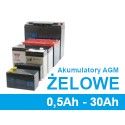 Akumulatory żelowe, agm 0.5Ah - 30Ah